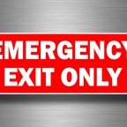 r4731 A4 emerg exit only B