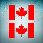 r2892 2x flag canada transp T
