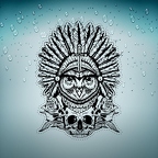 r2909 indien eagle skull n T