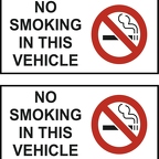 r0007 no smoking vehicle