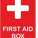 r0932 first aid box red