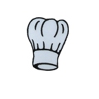 D77  patch chef hat