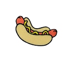 D92  patch hot dog burger