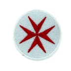 patch  templier rond blanc C44