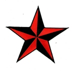 D50 Patch  RED STAR BLACK