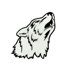 Patch loup blanc C174