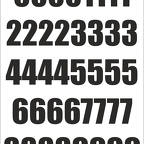 r1438 planche numero noir