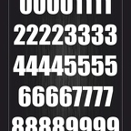 r1439 planche numero blanc