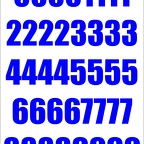 r1440 planche numero bleu