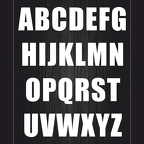 r1445 planche alphabet blanc