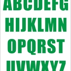 r1448 planche alphabet vert