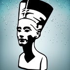r1637 nefertiti noir blanc