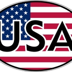 r1742 oval usa flag