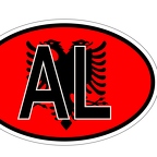r7003 Oval flag Albanie