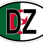 r7004 Oval flag Algerie