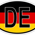 r7005 Oval flag Allemagne