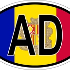 r7007 Oval flag Andorre