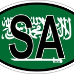 r7013 Oval flag Asaoudite