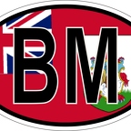 r7028 Oval flag Bermudes