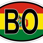 r7030 Oval flag Bolivie
