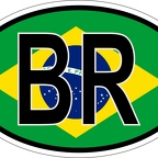 r7035 Oval flag Bresil