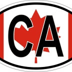 r7044 Oval flag Canada