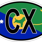 r7047 Oval flag Christmas