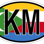 r7051 Oval flag Comores
