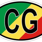r7052 Oval flag Congo