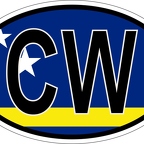 r7061 Oval flag Curacao