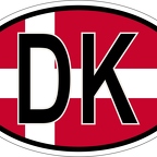 r7062 Oval flag Danemark