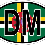 r7065 Oval flag Dominique