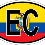 r7069 Oval flag Equateur