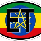 r7074 Oval flag Ethiopie