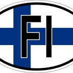 r7078 Oval flag Finlande
