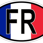 r7079 Oval flag France