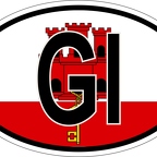 r7085 Oval flag Gibraltar