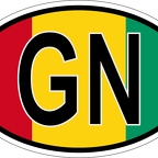 r7093 Oval flag Guinee