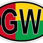 r7094 Oval flag Guinee-Bissau