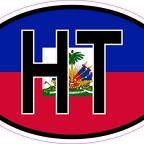 r7098 Oval flag Haïti