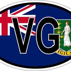 r7105 Oval flag les vierges britanniques