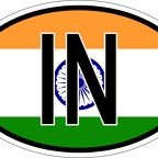 r7107 Oval flag Inde