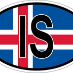 r7113 Oval flag Islande