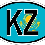 r7120 Oval flag Kazakhstan