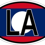 r7125 Oval flag Laos