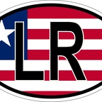 r7129 Oval flag Liberia