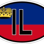 r7131 Oval flag Liechtenstein