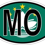 r7134 Oval flag Macao