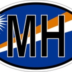 r7144 Oval flag Marshall