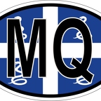 r7145 Oval flag Martinique
